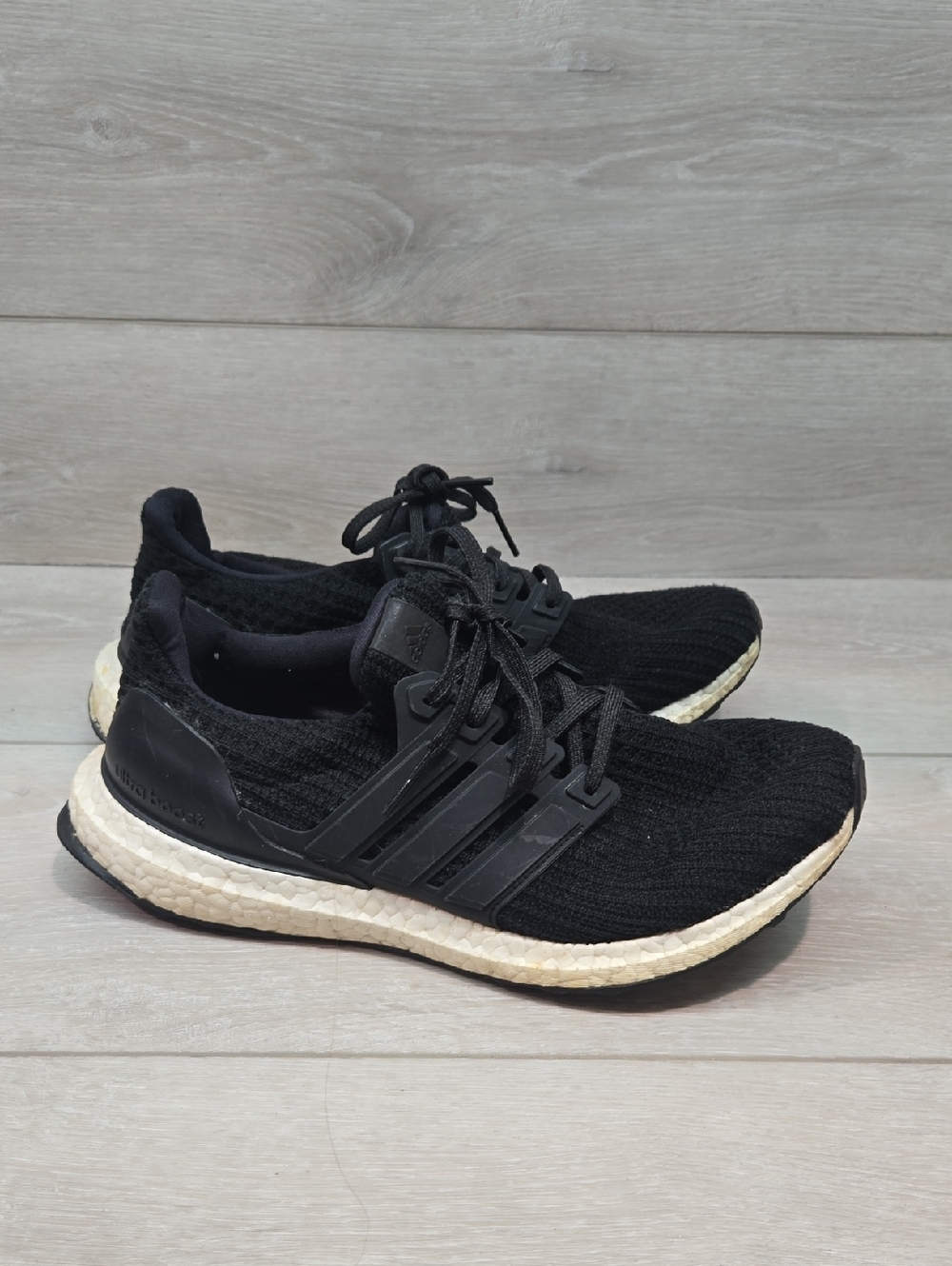 Adidas Women Ultraboost Black Knit Running Sneakers Shoes Sz 8.5